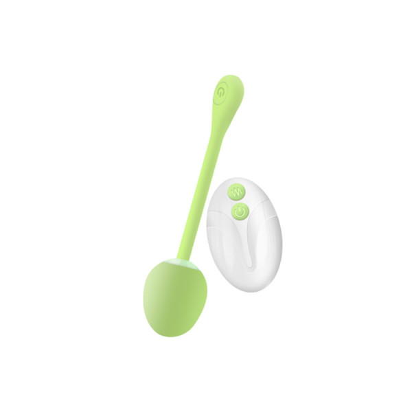 Balle de Geisha vibrante verte avec télécommande 